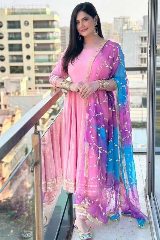 Premium Pink Cotton Kurta Set for Women