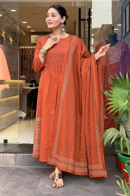 Cotton Straight Kurta Set for Women