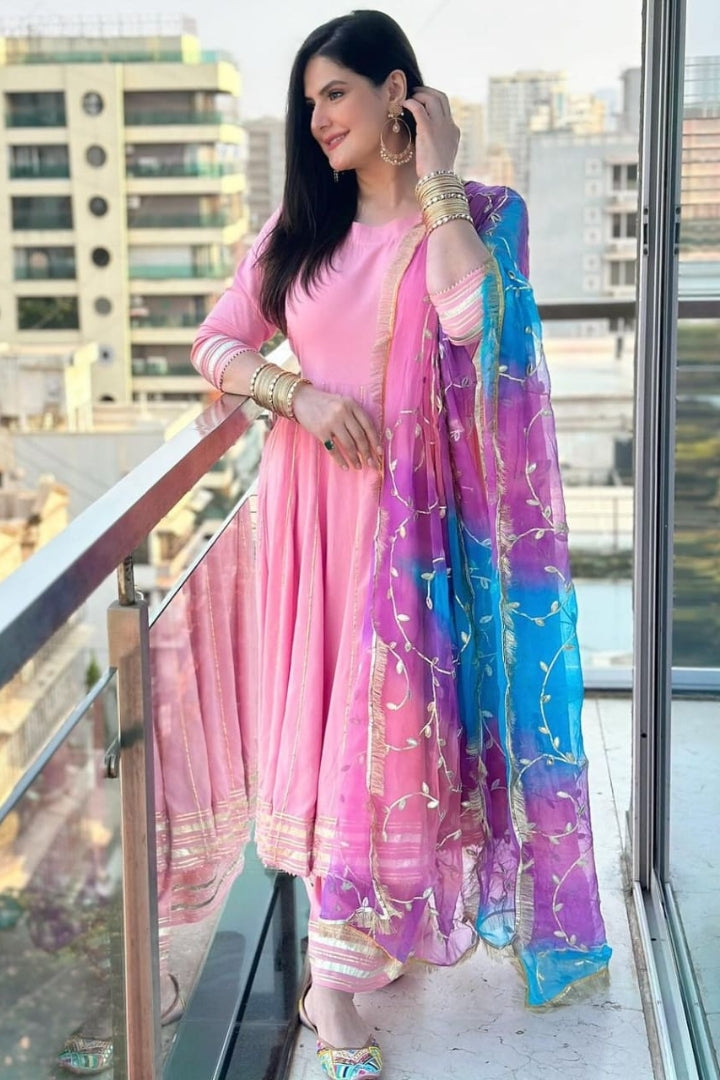 Premium Pink Cotton Kurta Set for Women
