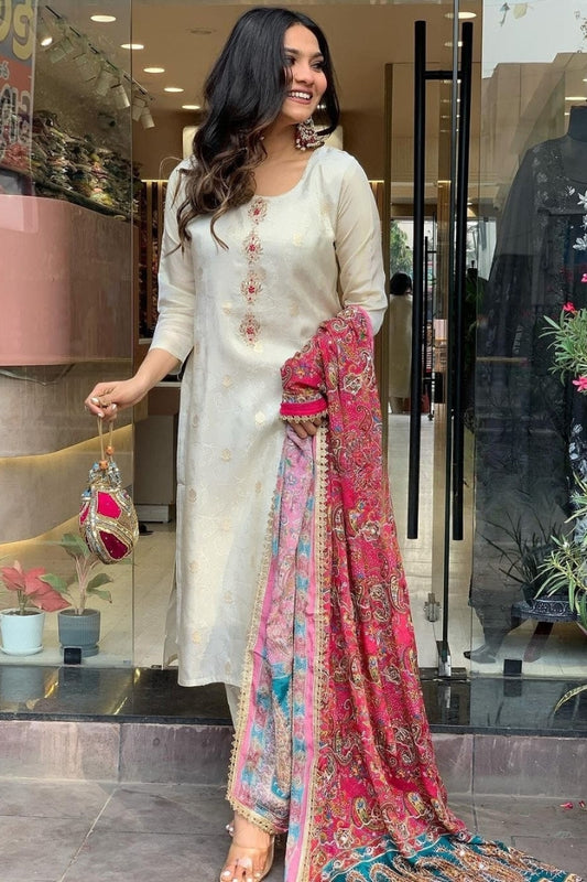 Premium Color Printed Cotton Kurta Set For Women