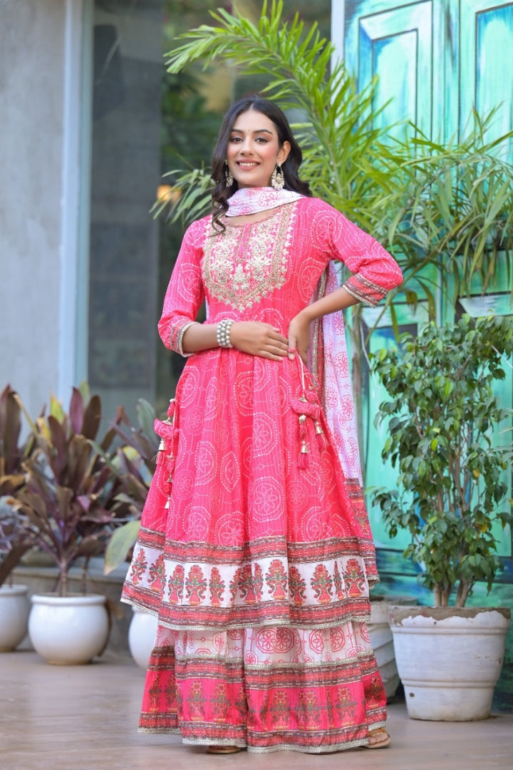Cotton Embroidered Straight Kurta Set for Women