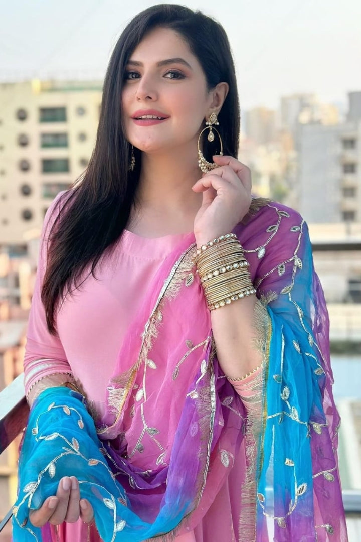 Premium Pink Cotton Kurta Set for Women