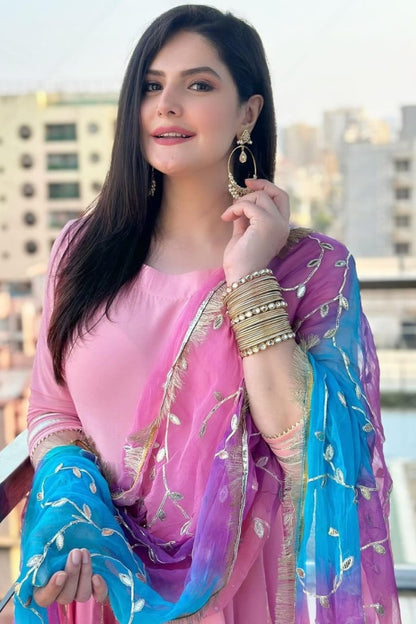 Premium Pink Cotton Kurta Set for Women