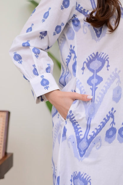 Floral Pattern Printed Cotton Co-Ord Set For Women