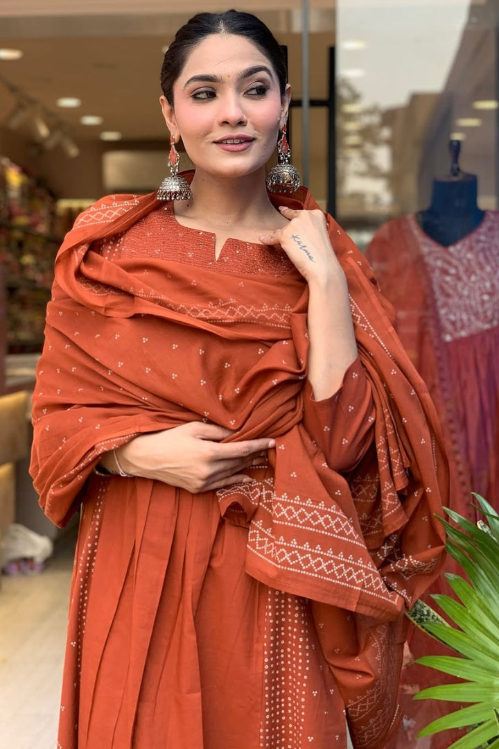 Cotton Straight Kurta Set for Women