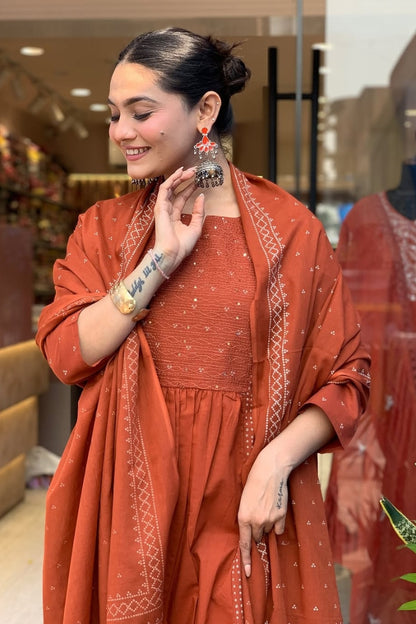Cotton Straight Kurta Set for Women