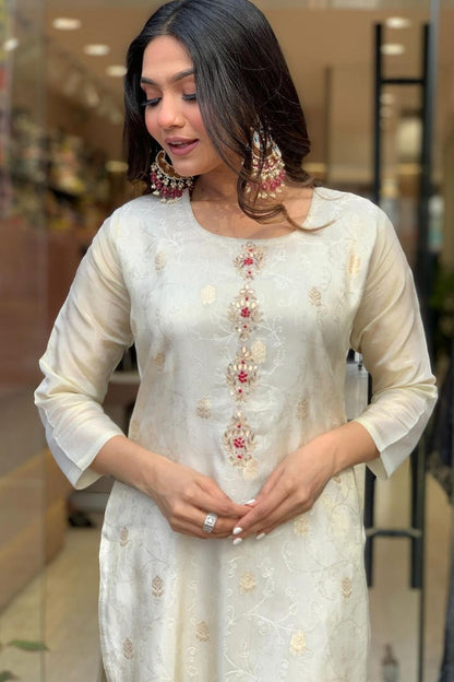 Premium Color Printed Cotton Kurta Set For Women