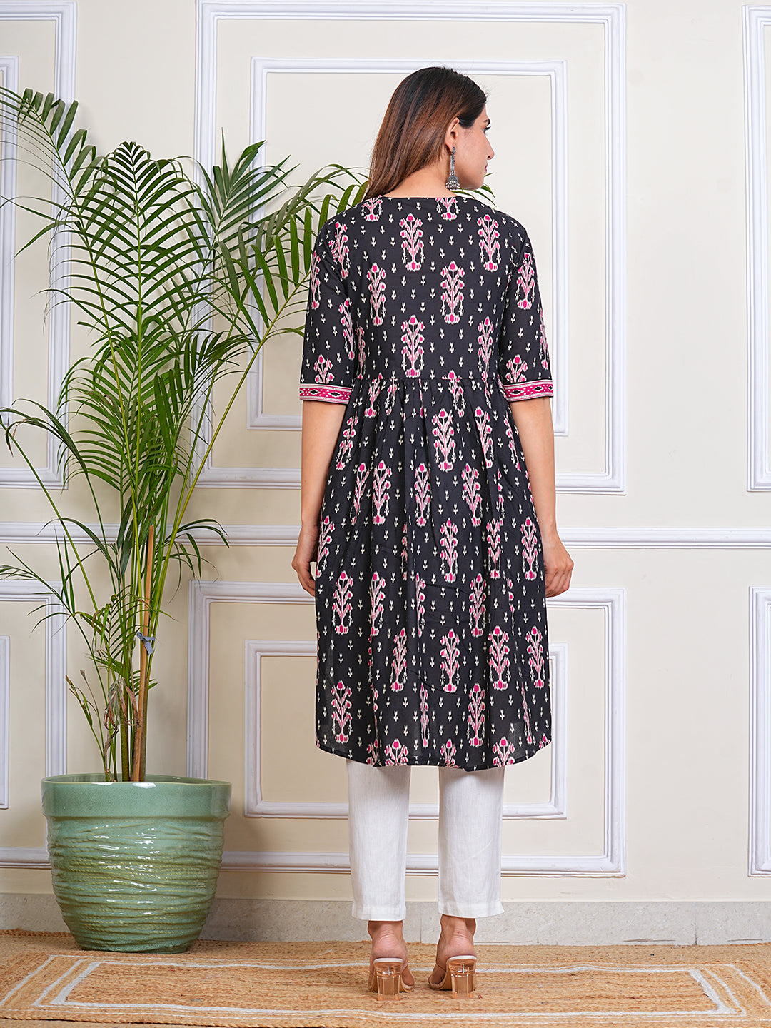 Women's Cotton Printed Straight Kurta for Woman