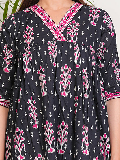 Women's Cotton Printed Straight Kurta for Woman