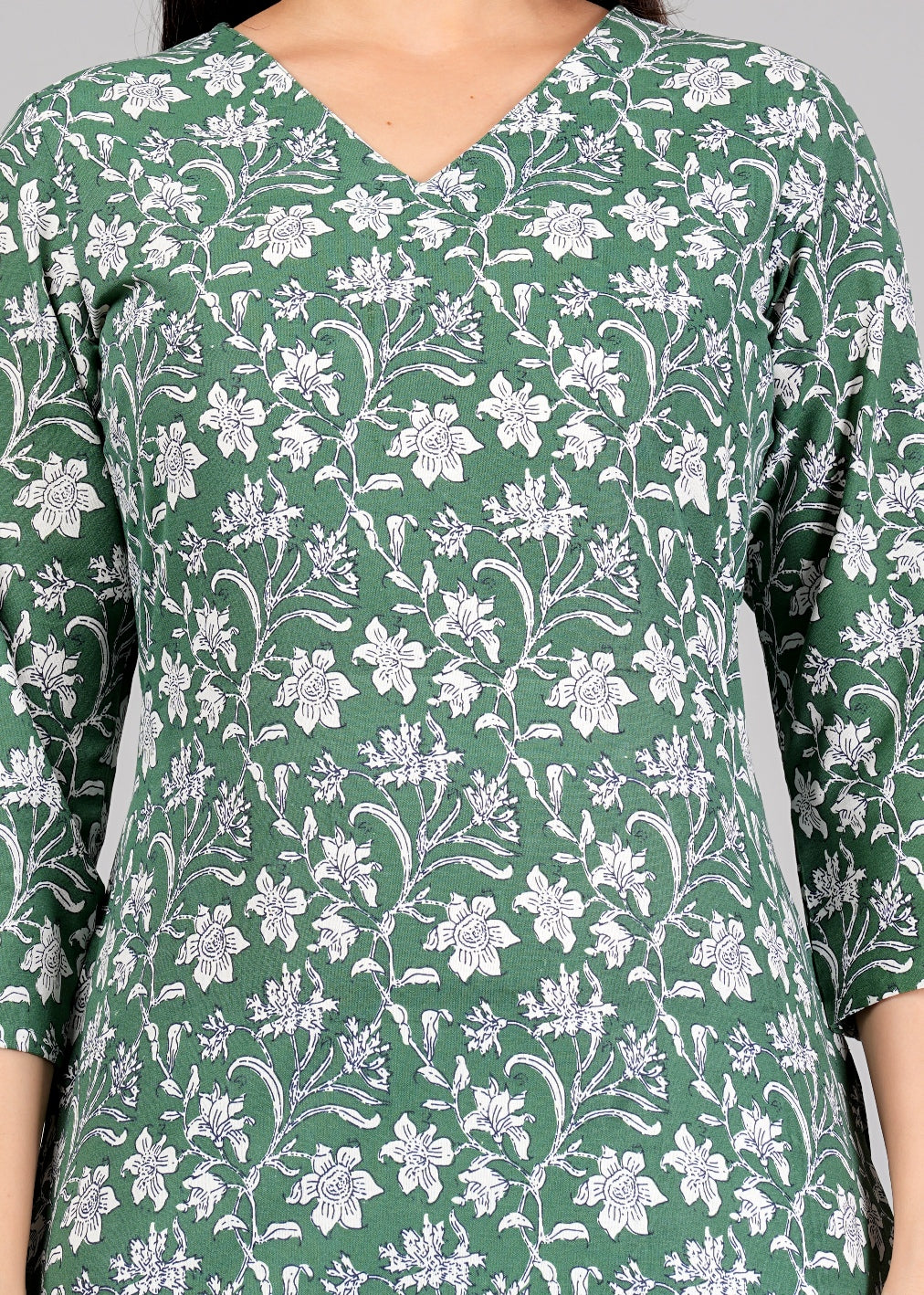 Women's Cotton Printed Straight Kurta for Woman