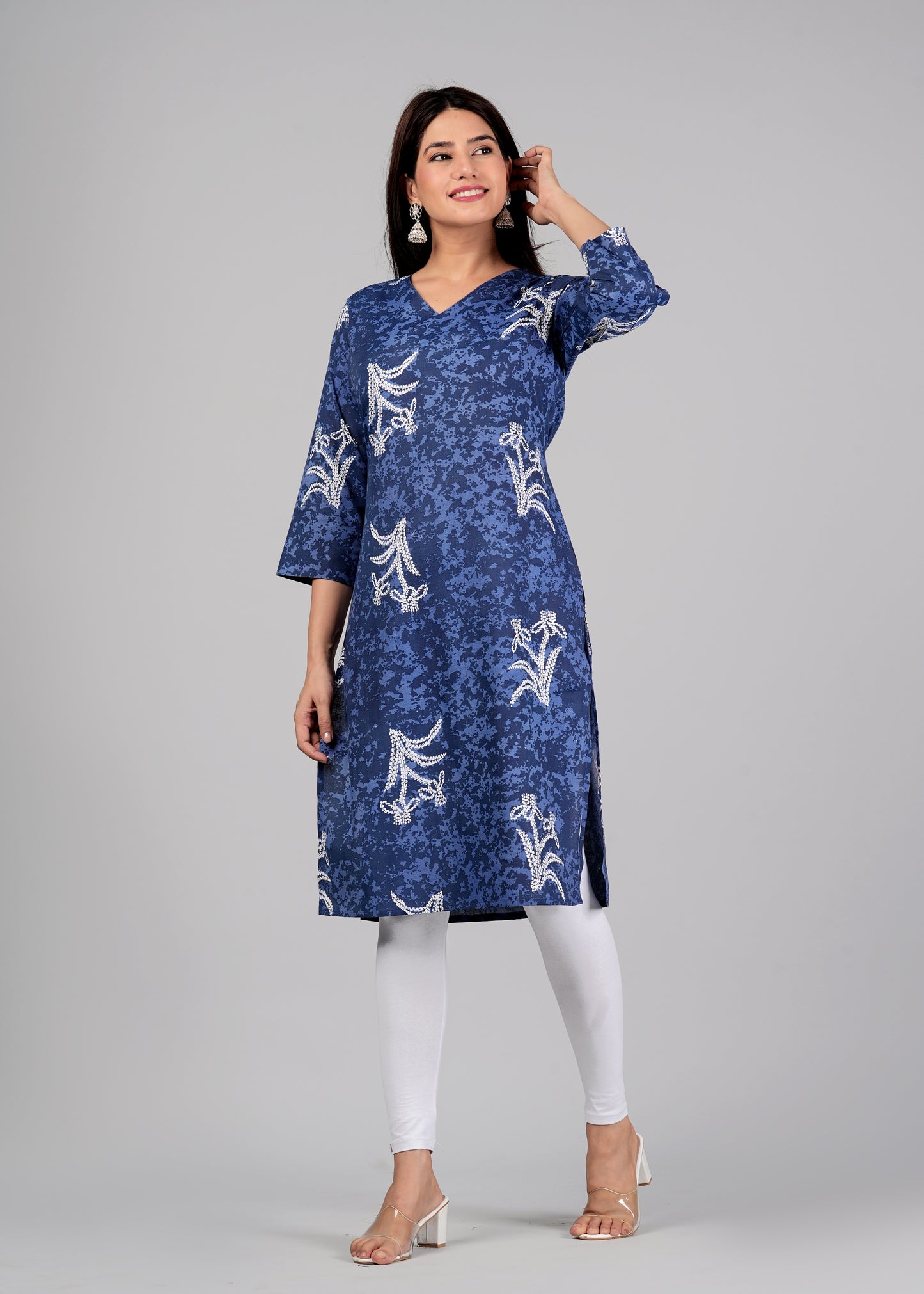 Women's Cotton Printed Straight Kurta for Woman