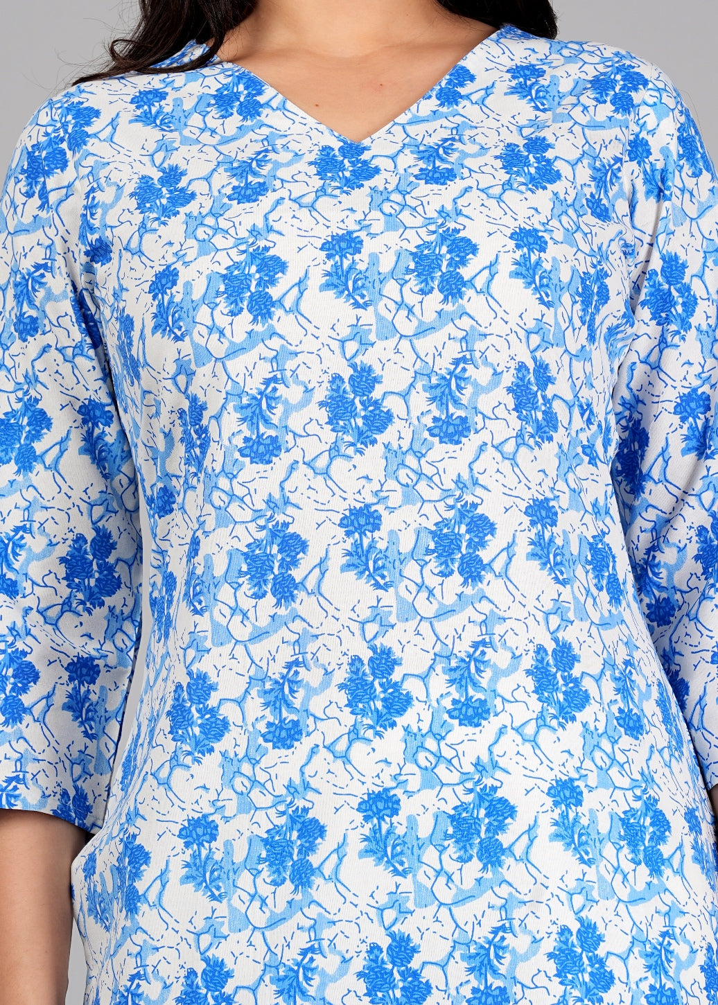 Women's Cotton Straight Printed Kurta For Woman